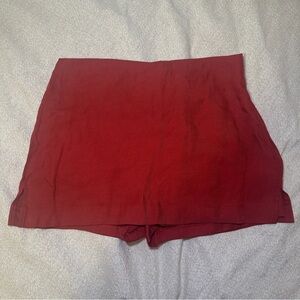 Express Women's High Waist Burnt Orange Skort